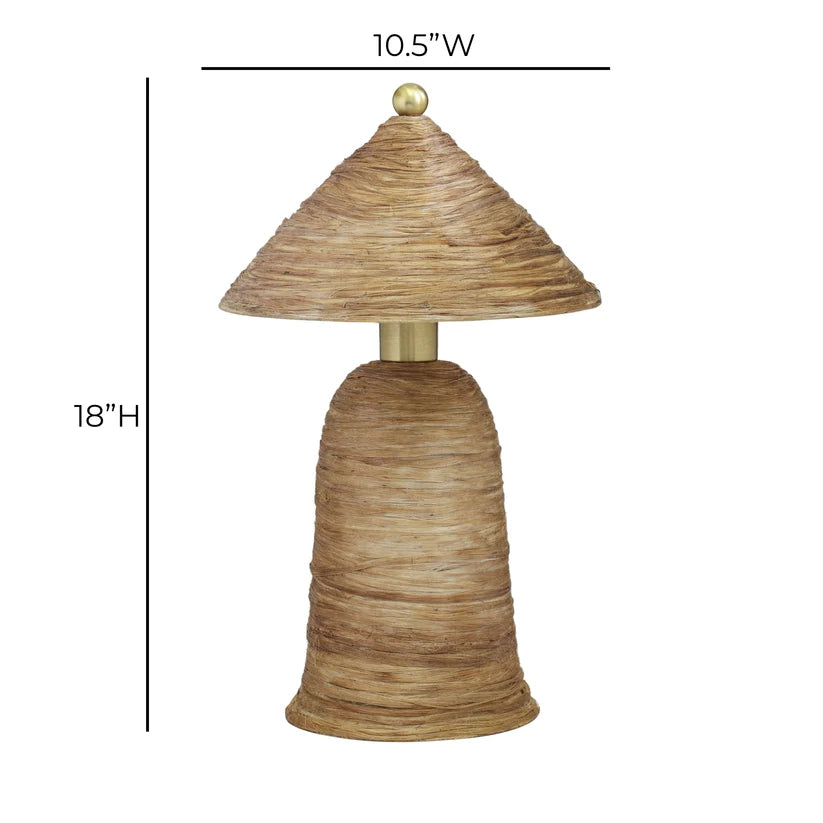 Coconut Fiber Pointed Lamp