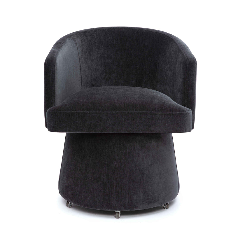 Kristen Rolling Desk Chair/BLK