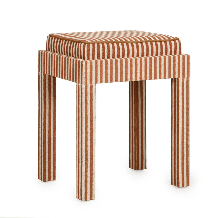 Kora Accent Stool, Terracotta