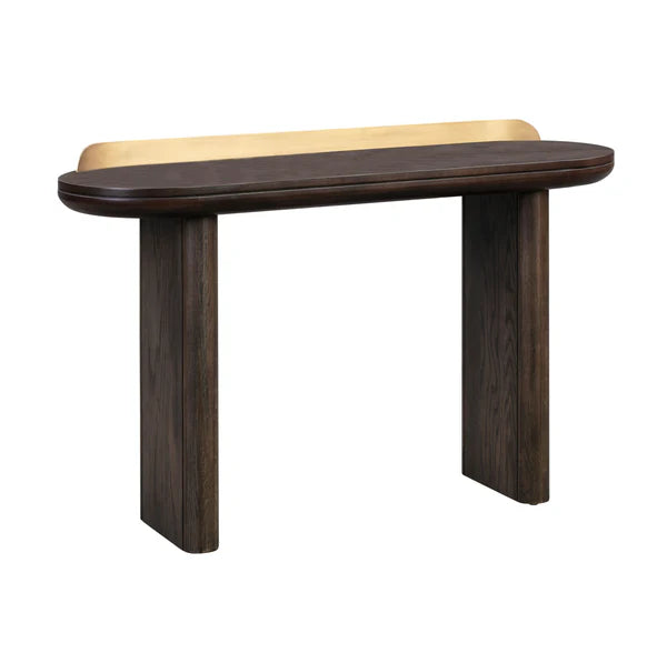 Braden Console, Brown/Gold/48"