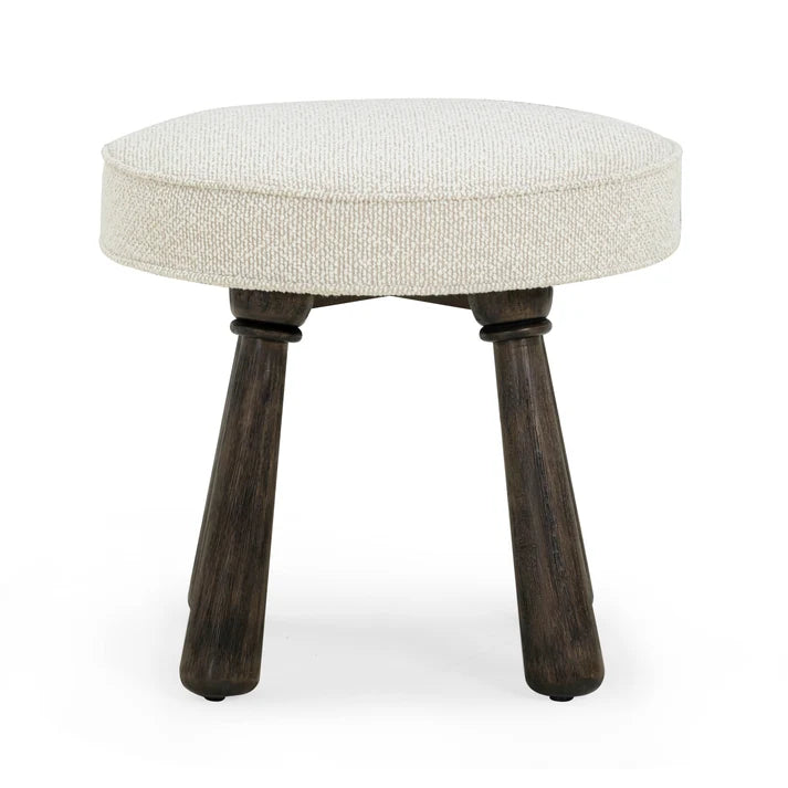 Pookie Boucle Stool, Cream