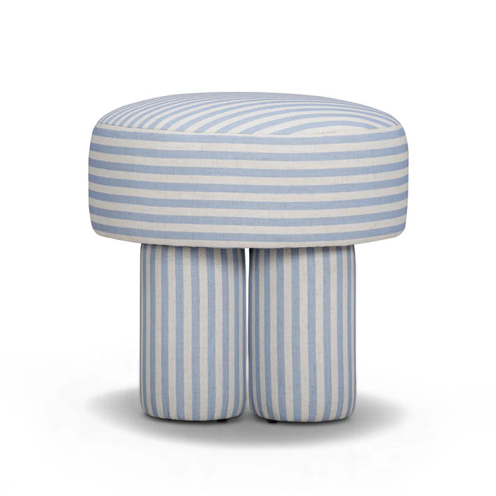 Masha Stool, Blue Stripes