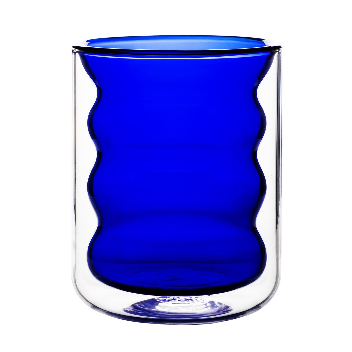 Waves Water Glass, Blush