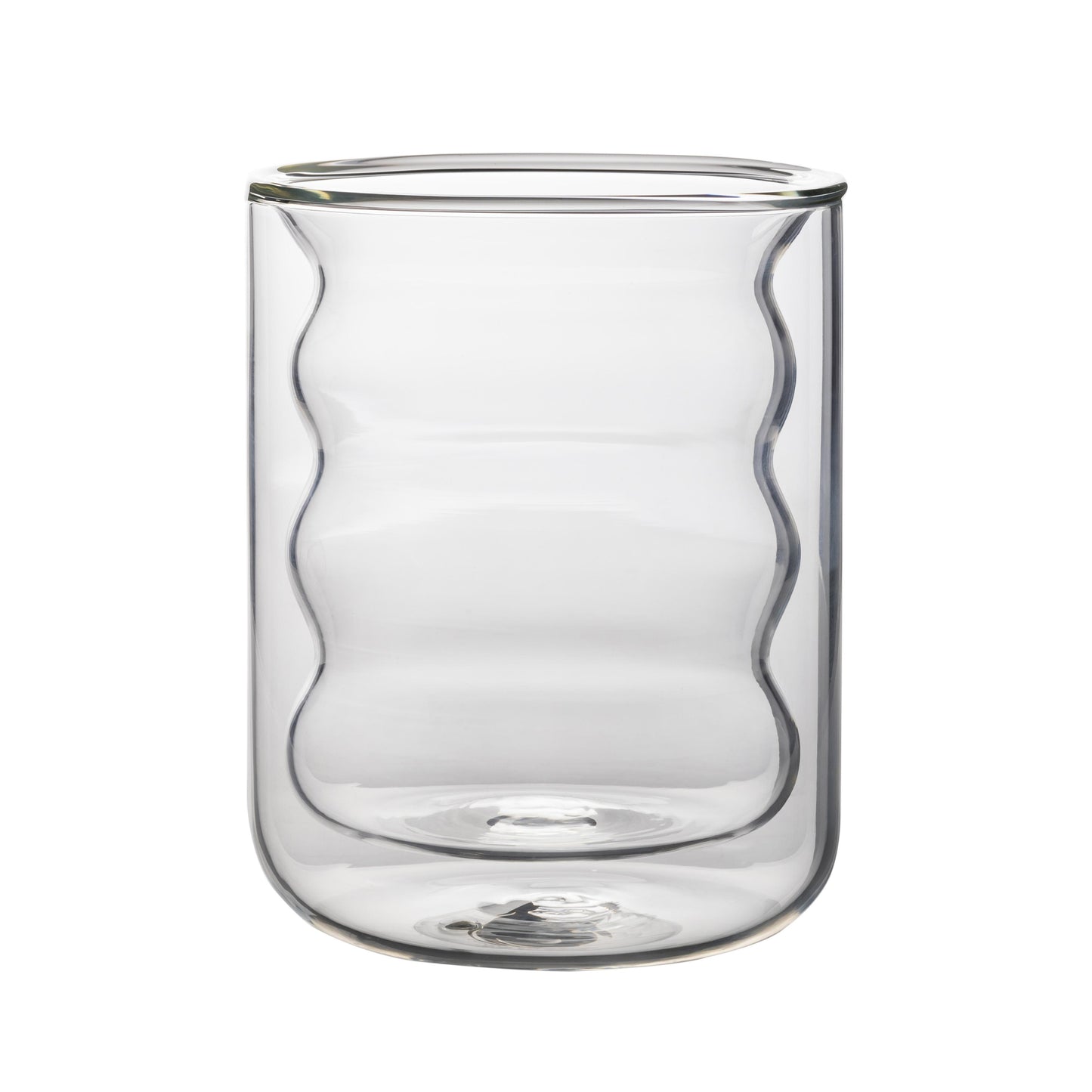 Waves Water Glass, Blush