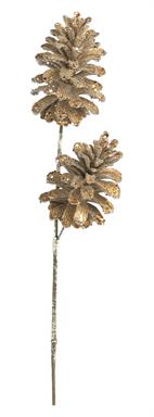 23" Bronze Glittered Pinecone