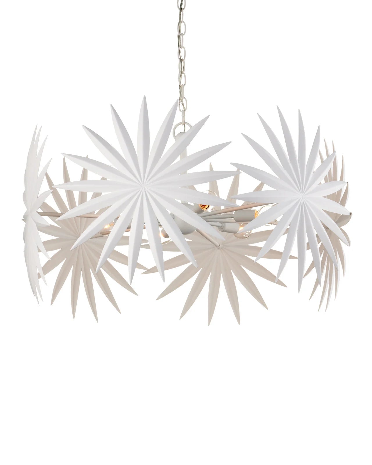 Bismarkia Small Wht Chandelier