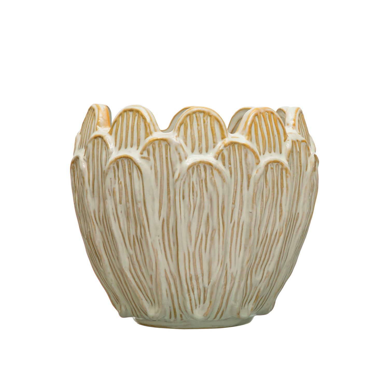 Flower Shaped Stone Planter