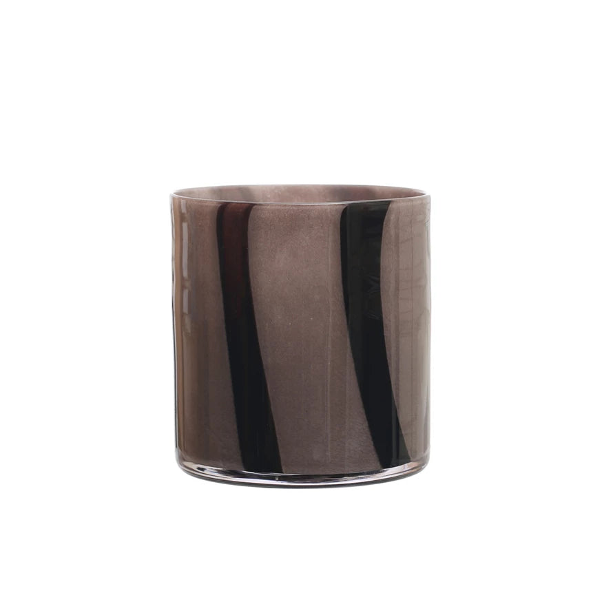 6x6 Grey/Purple Candle Holder