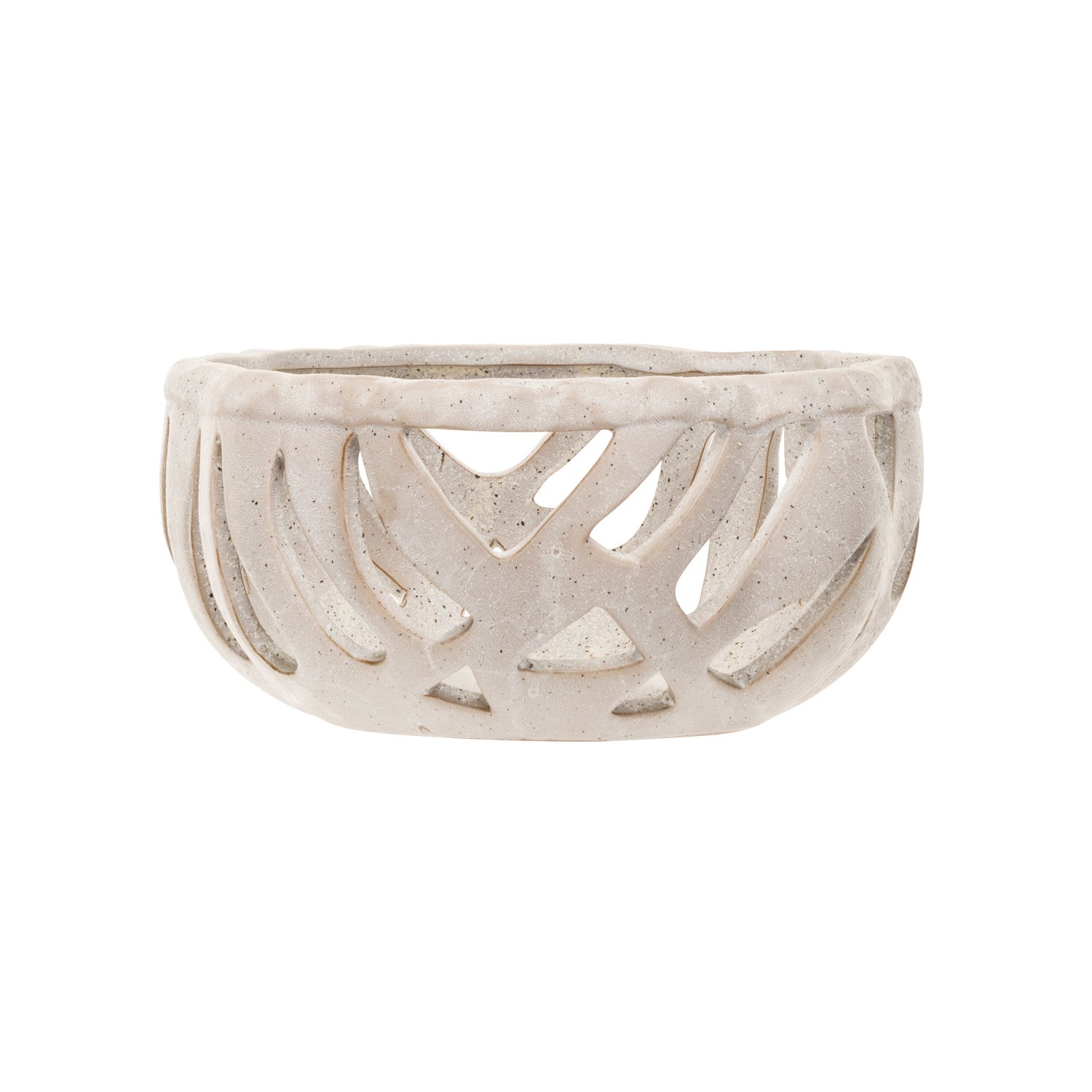 Cream Stoneware Bread Basket