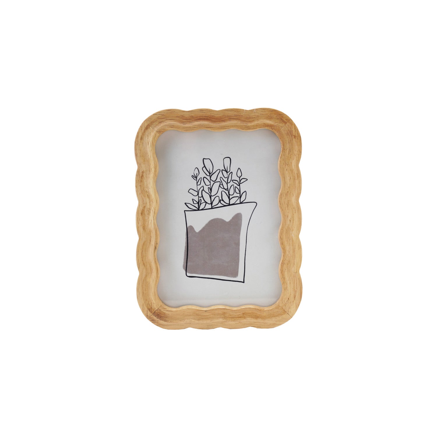 Rubberwood Scallop Frames