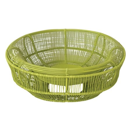 Metal Wire Bowl, Chartreuse