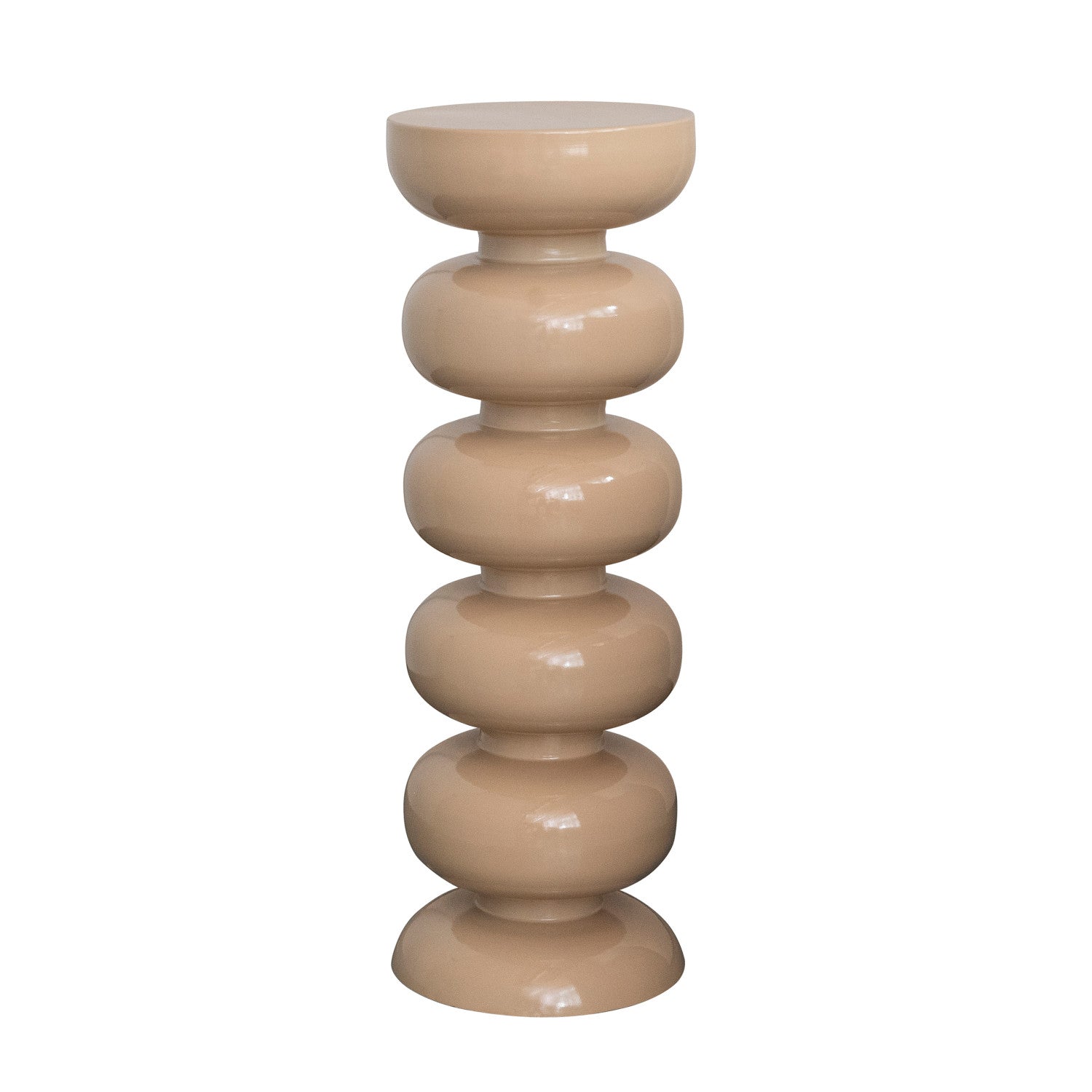 Tan/Enameled Plant Stand
