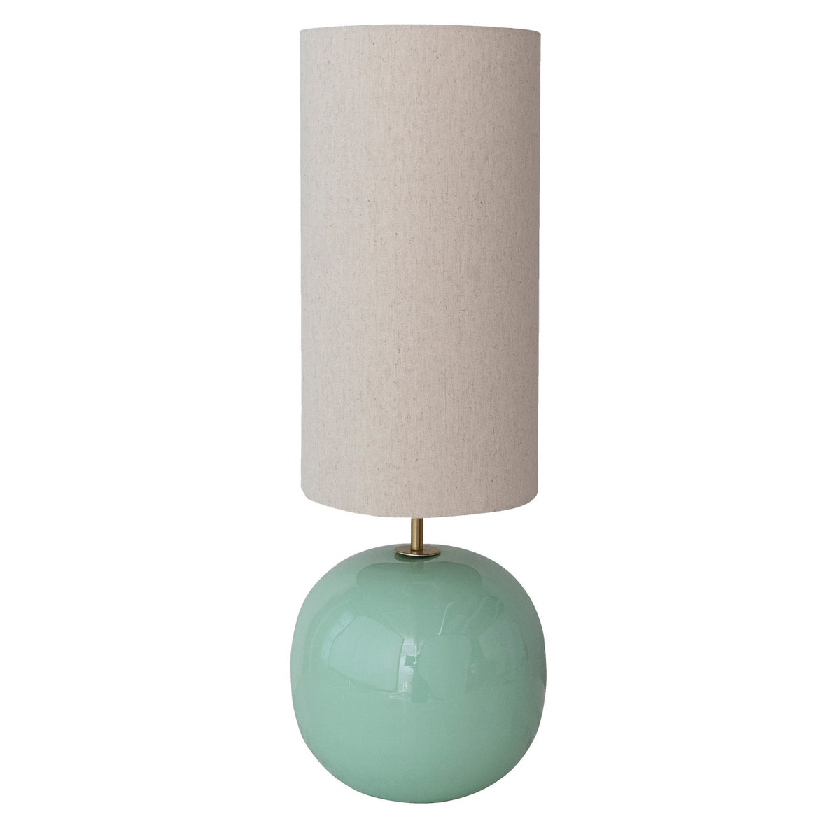 Mint Lamp w/ Linen Shade