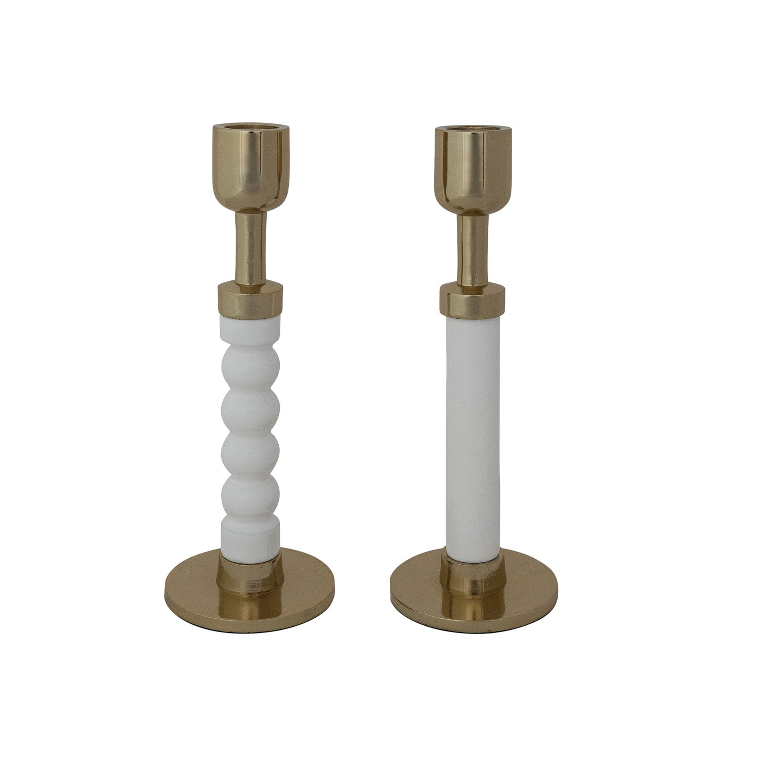 Gold/White Taper Holder