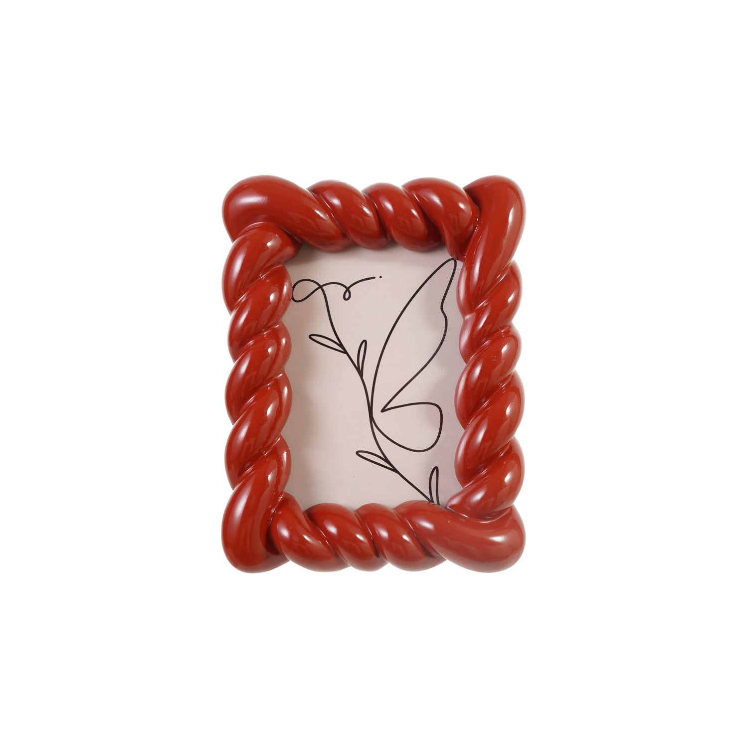 Twisted Frame, 4x6/Red