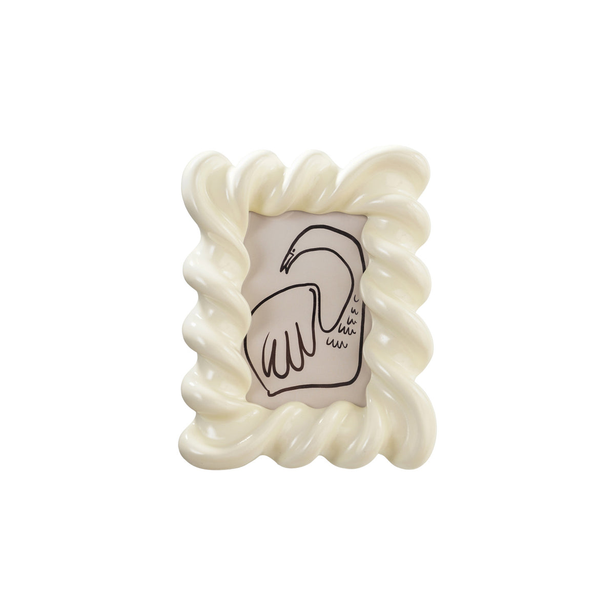 Twisted Frame, 4x6/Cream