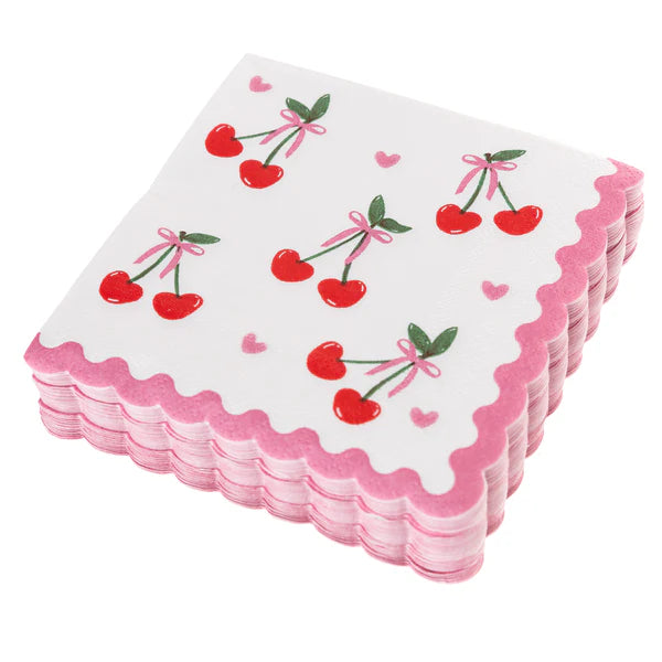 Cherries & Hearts Napkins