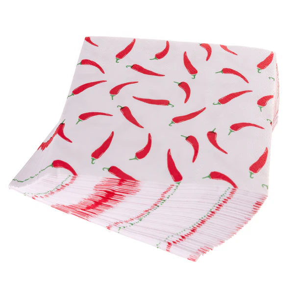 Chili Peppers Cocktail Napkins