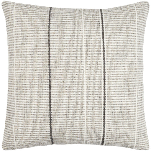 18" Boderline Pillow - Taupe