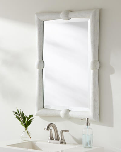 Branka Mirror, Distressed Wht.