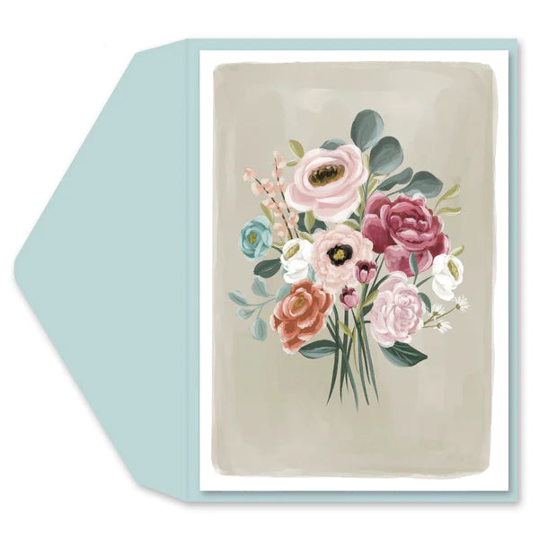 Watercolor Bouquet Blank Card