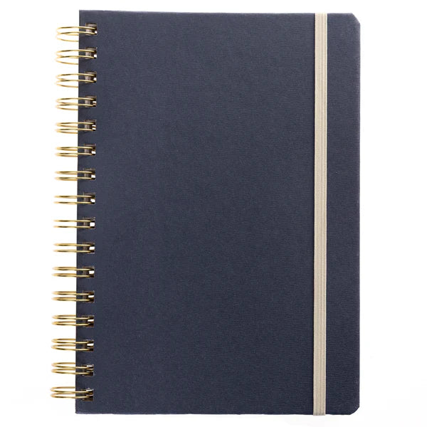 Navy Hardbound Spiral Journal