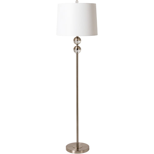 62" Caterina Silver Floor Lamp