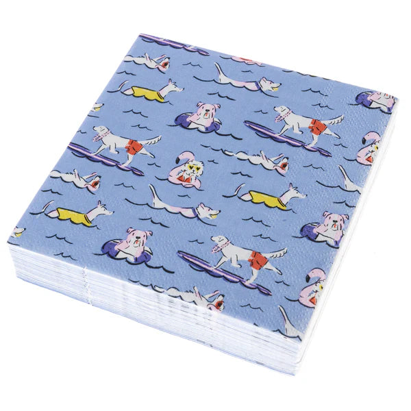 Beach Dogs Cocktail Napkins