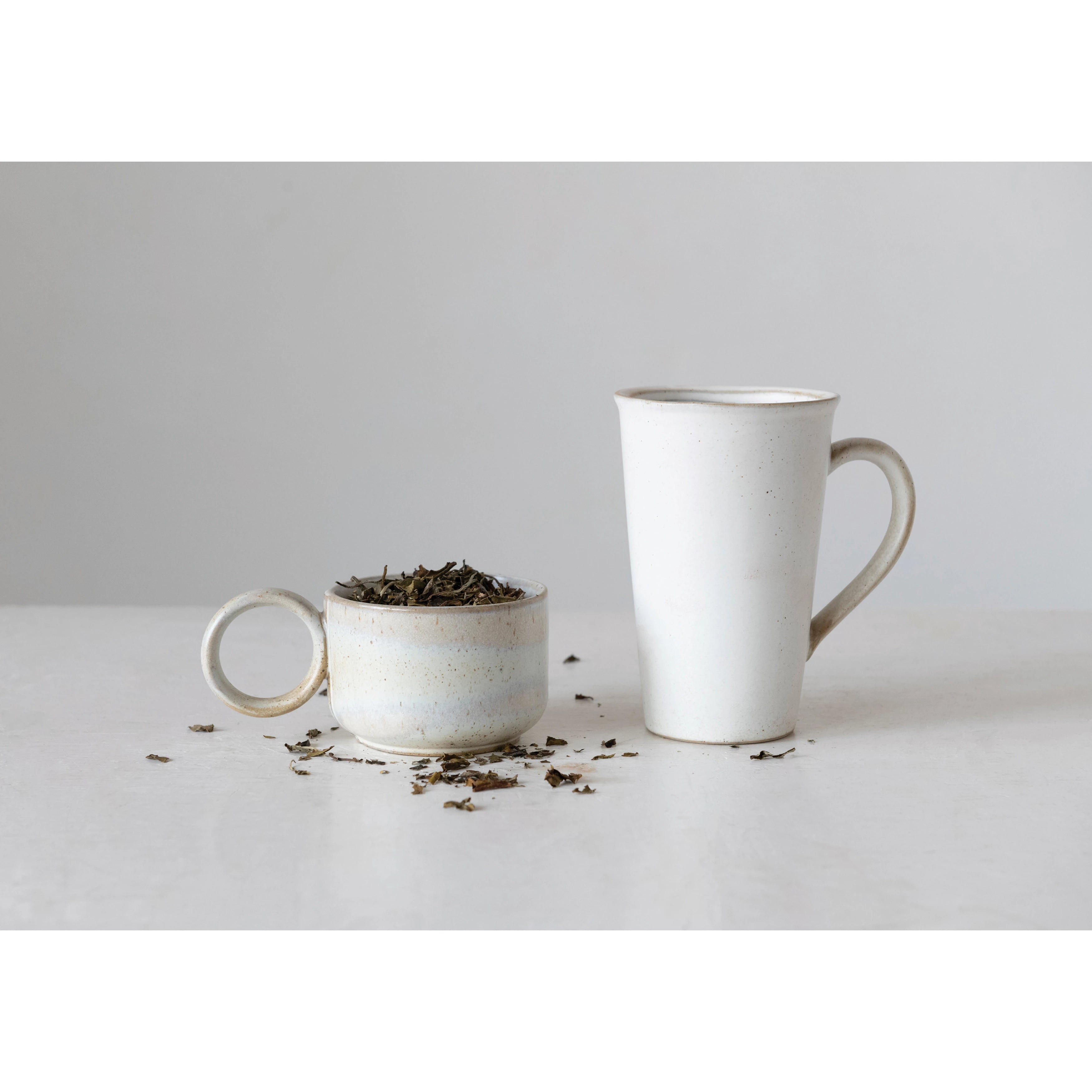 16oz Stoneware Mug - White