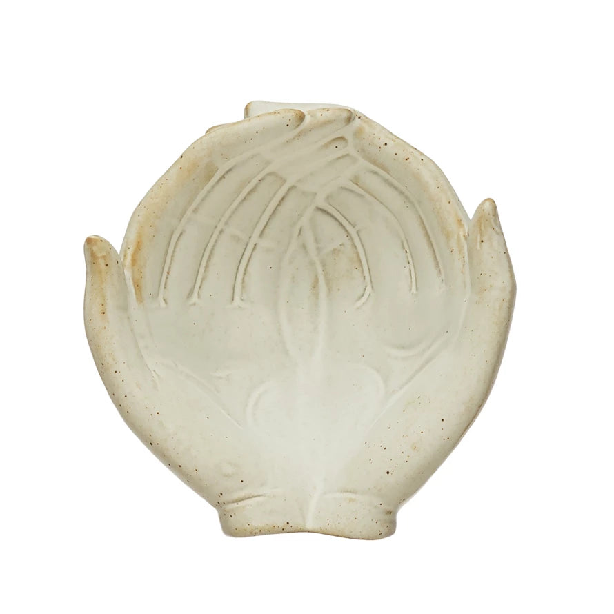 White Stone Hands Bowl