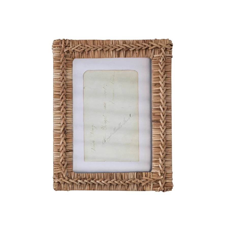 Hand-Woven Rattan Frame - 5x7