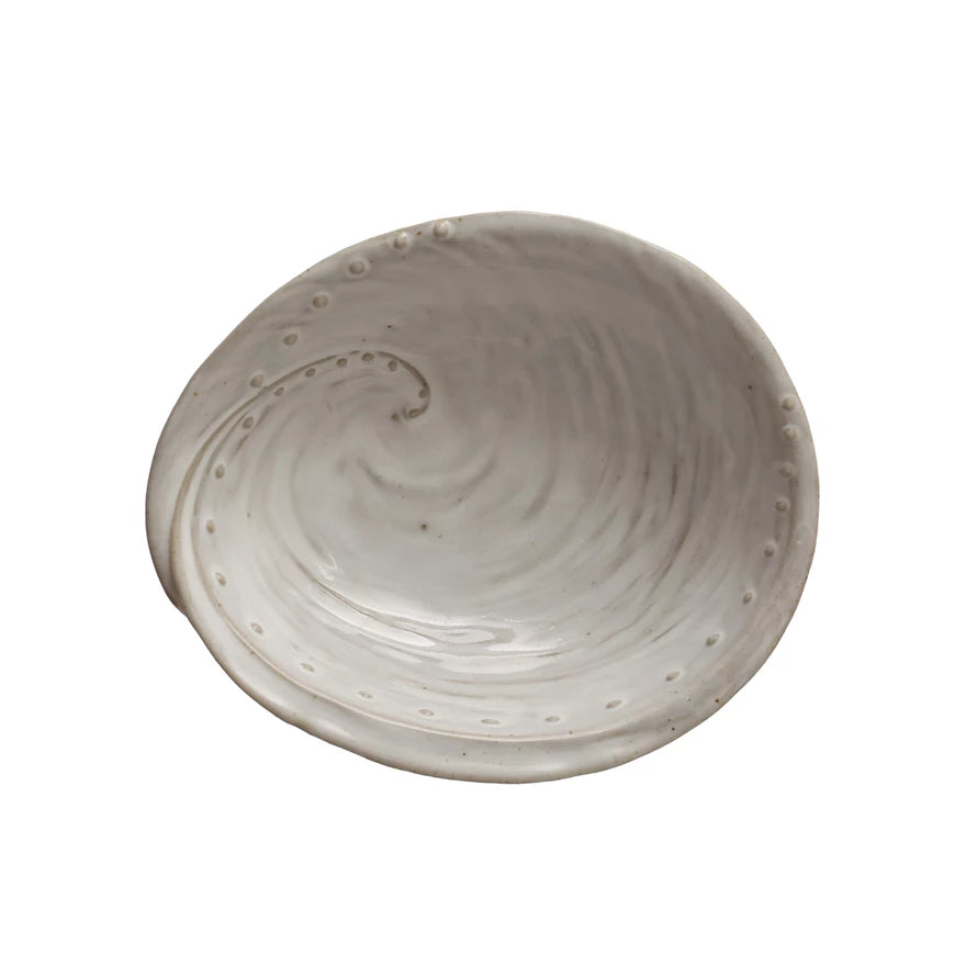 Wht Shoreline Shell Bowl