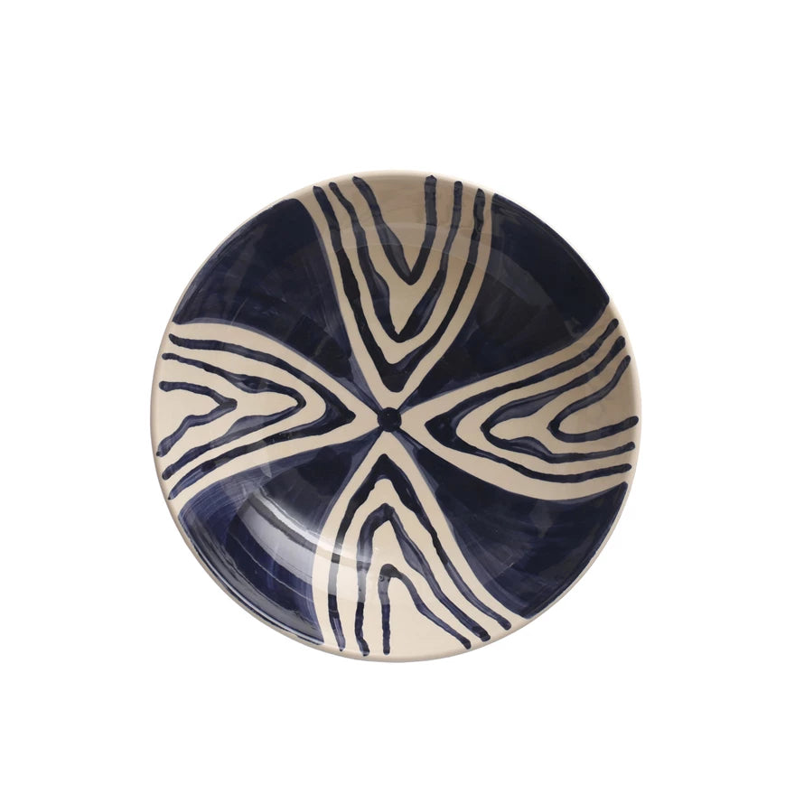 Hand-Painted Bowl w/ Design