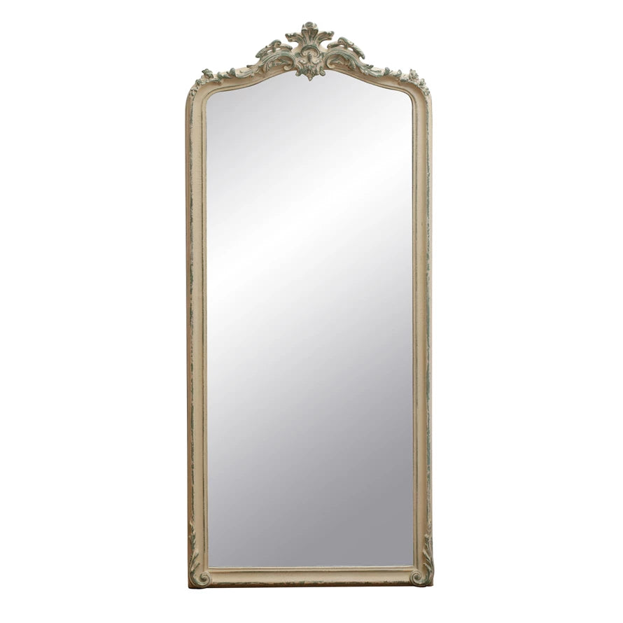 Antique Framed Wall Mirror -Wh