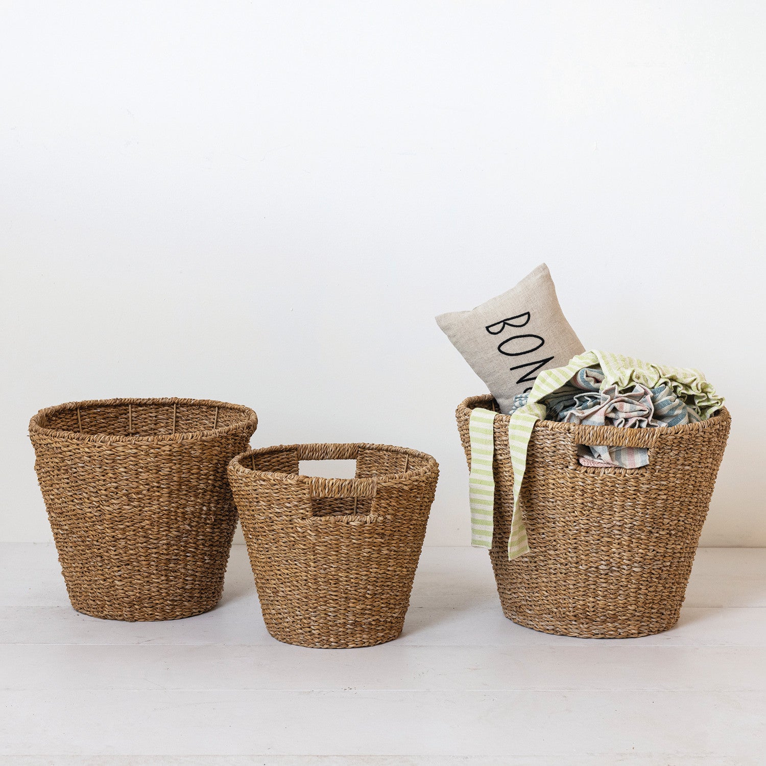 Hand-Woven Seagrass Baskets