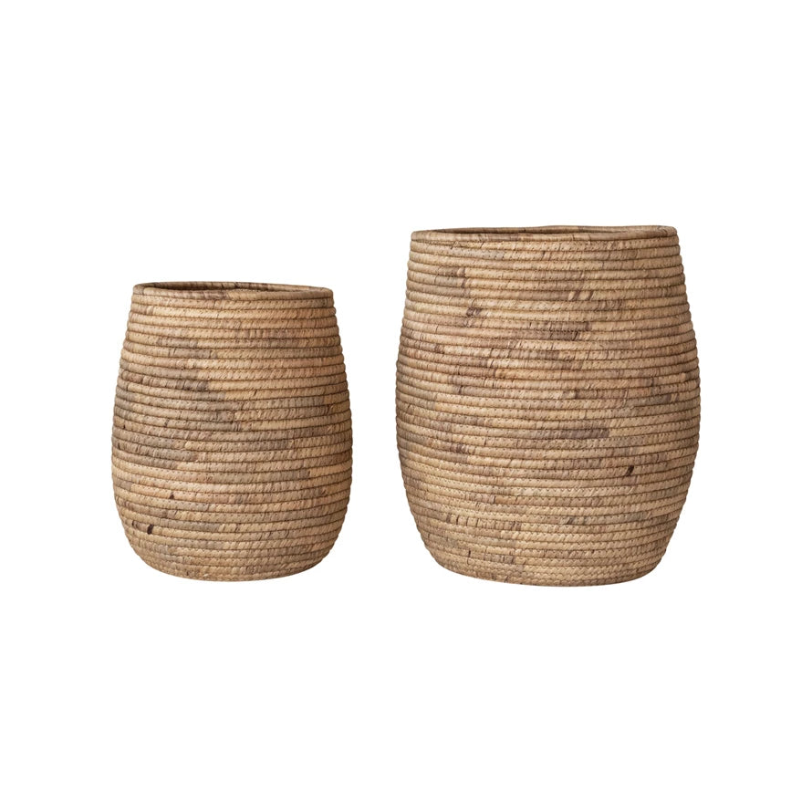 Round Water Hyacinth Basket