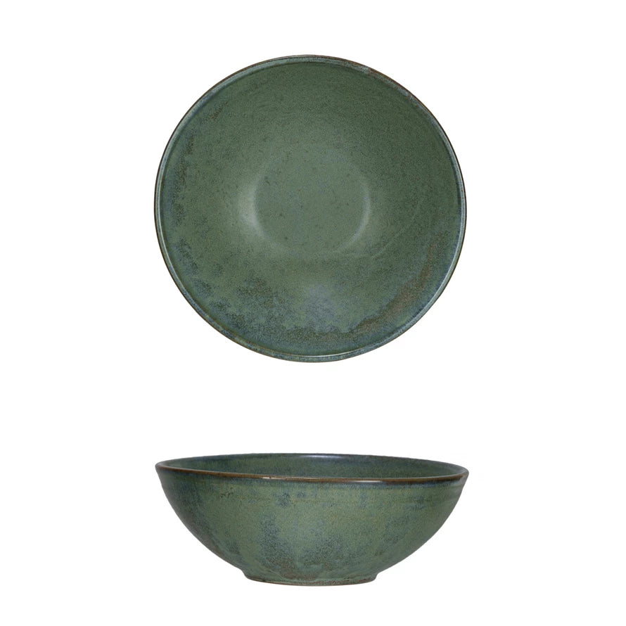 8" Stoneware Bowl - Matte Teal
