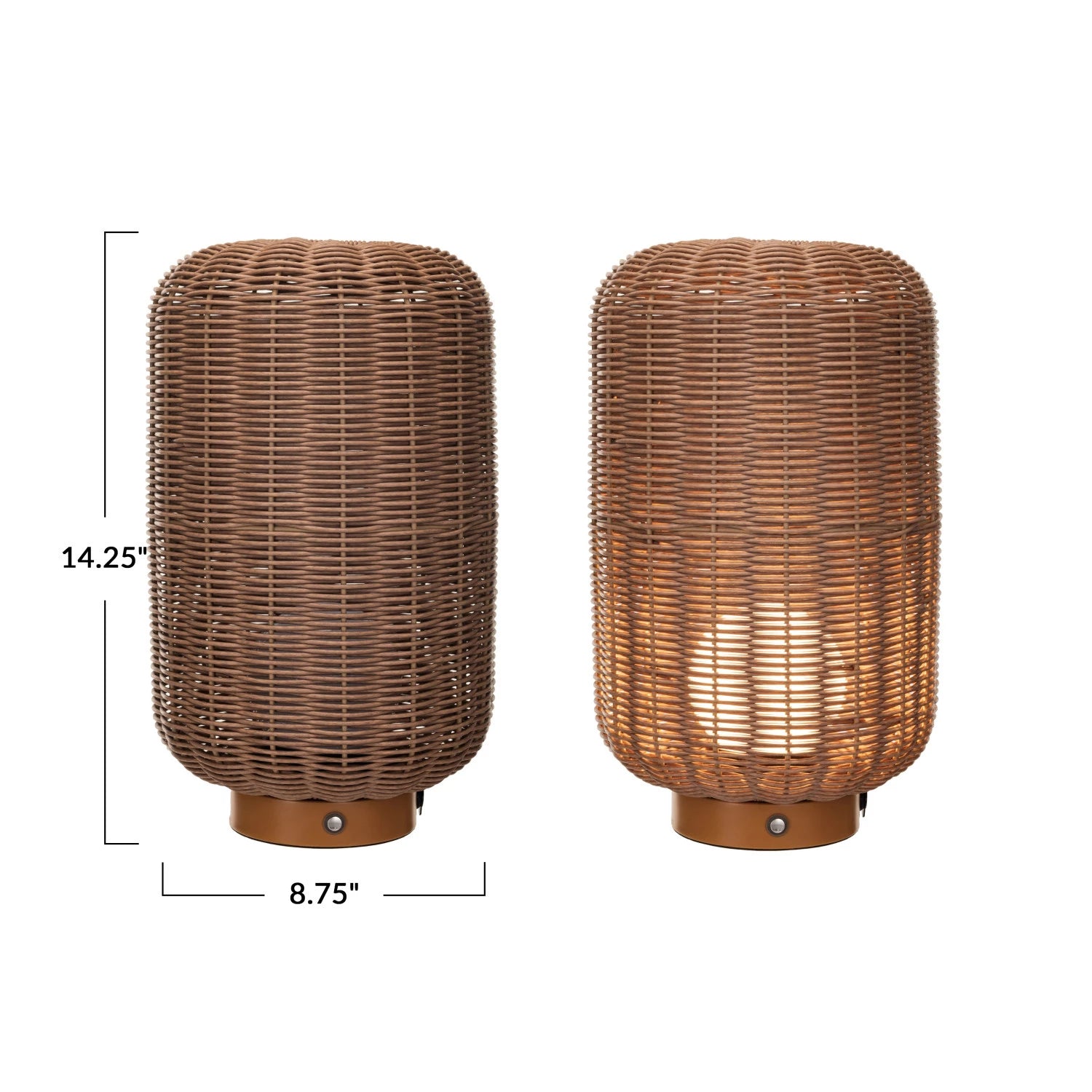 Woven LED In/Outdoor Lantern