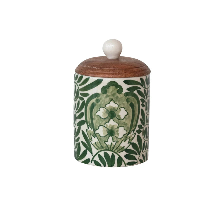 Sunset Villa Canister w/Wood