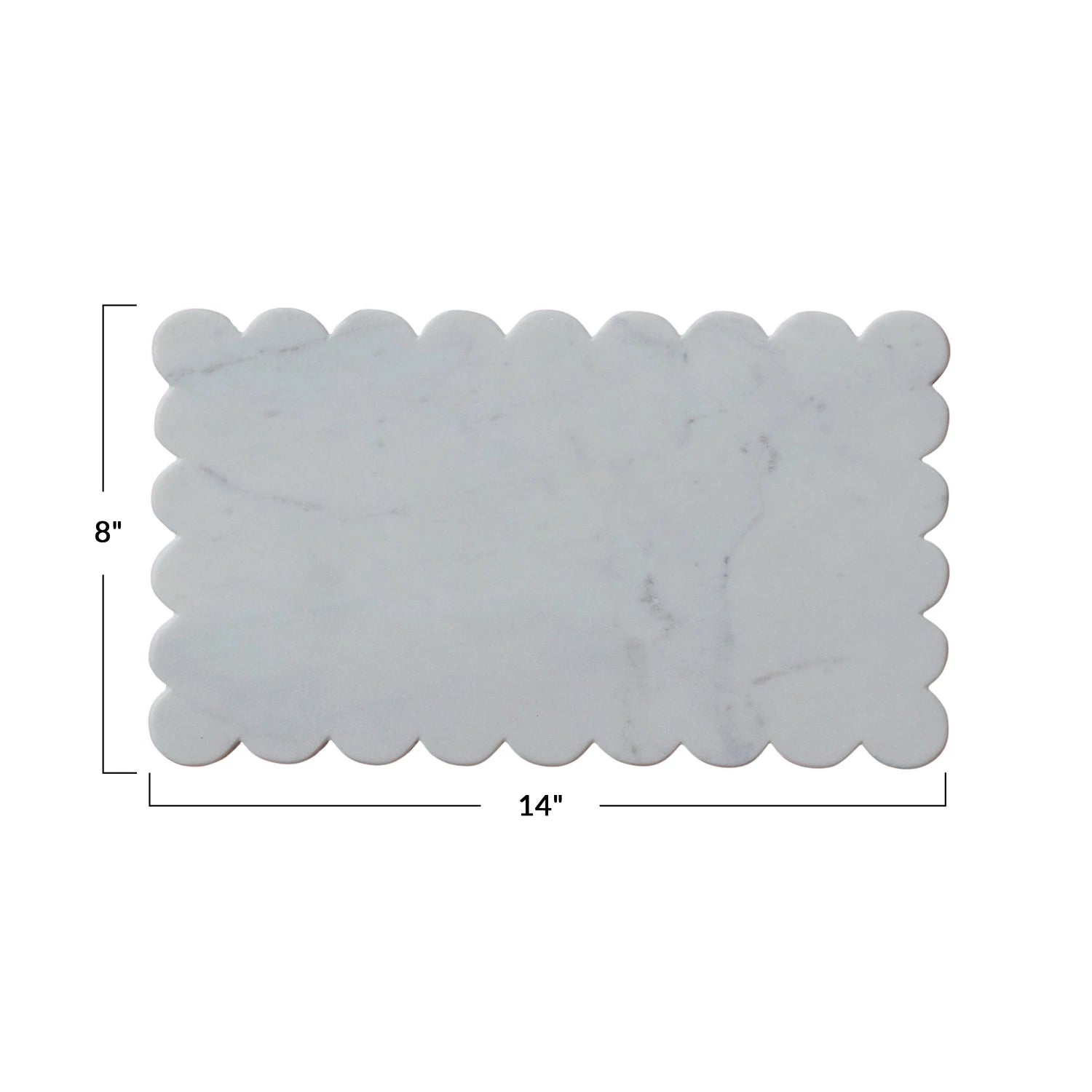 Scalloped Edge Marble CutBoard