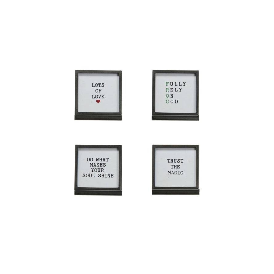 3x3 Metal Frame w/ Sayings