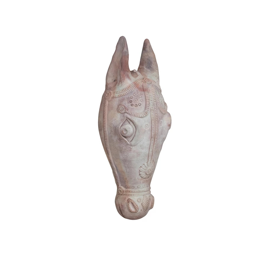 Terracotta Horse Head Wall Art