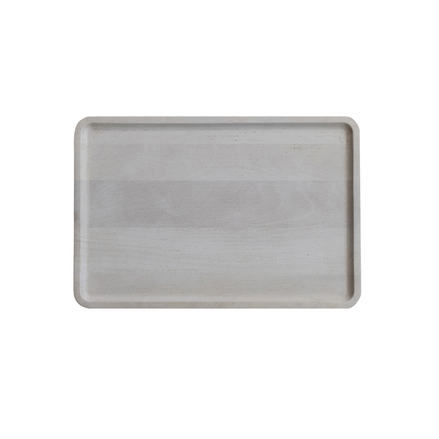 Bleached Wood Tray, 21.5x14.5