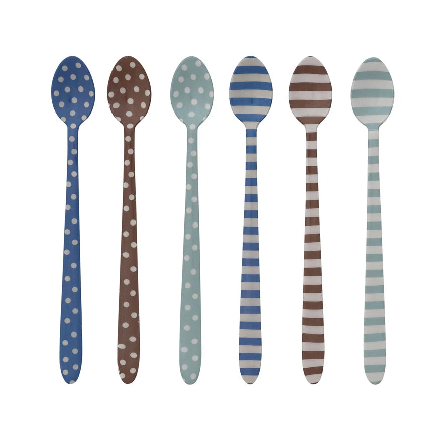 Stripe/Dot Cocktail Spoon