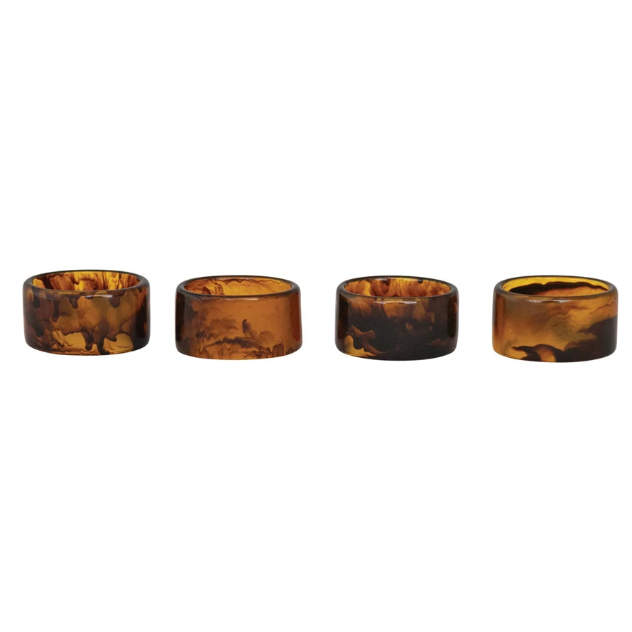 St/4 Tortoise Napkin Rings