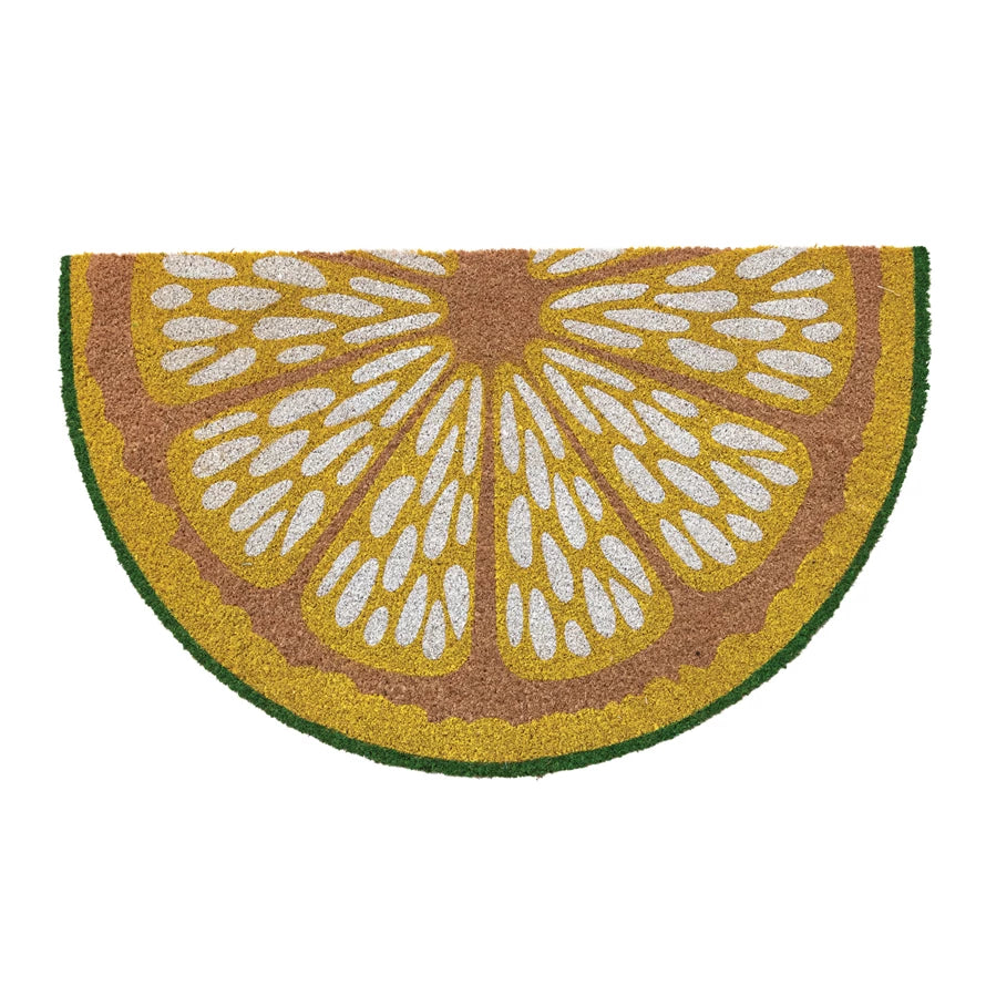 Lemon Slice Shaped Doormat