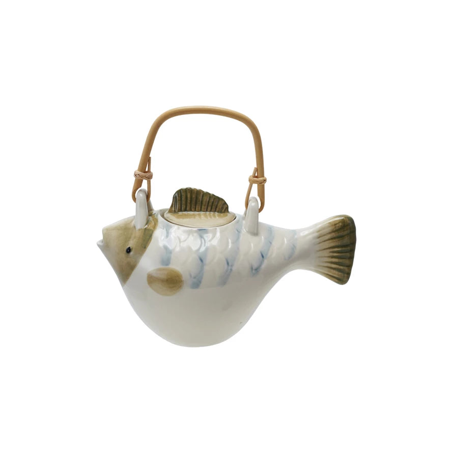 Fish Shaped Teapot w/ Strainer