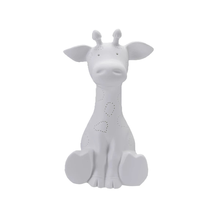 White Giraffe Shaped Lamp