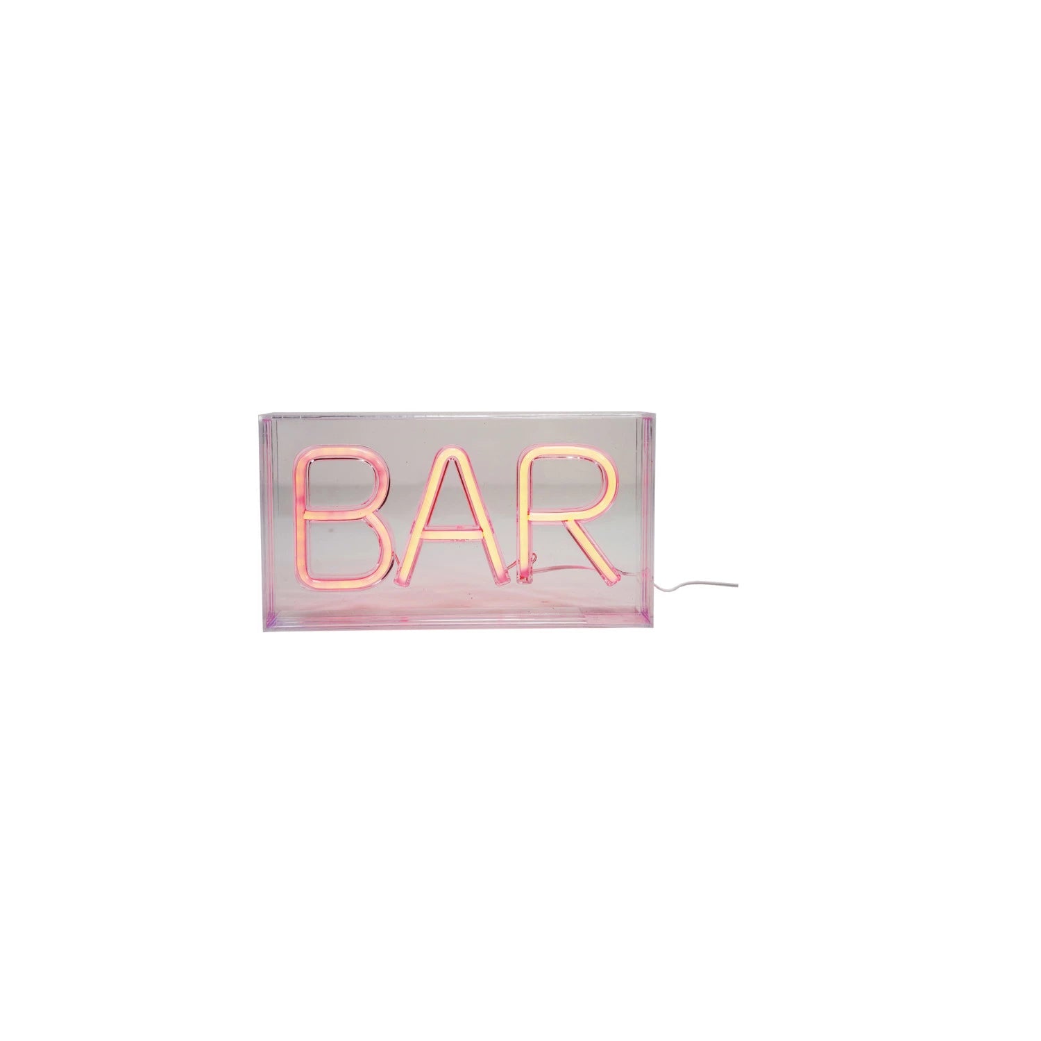 Red LED Neon Light, "BAR"