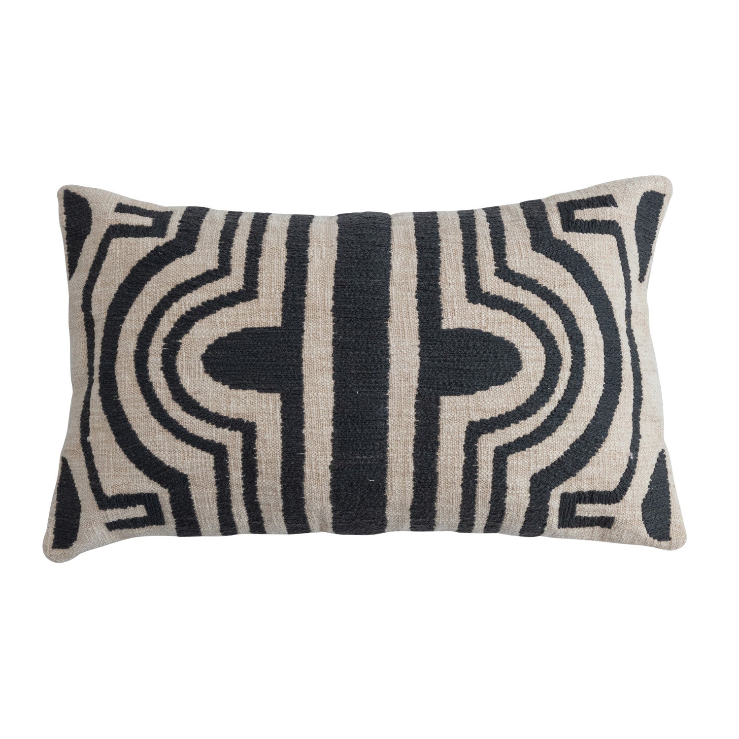 Collected Notions Pillow,BK/WH